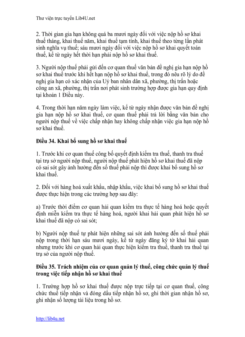 image for page Luật quản lý thuế 2006