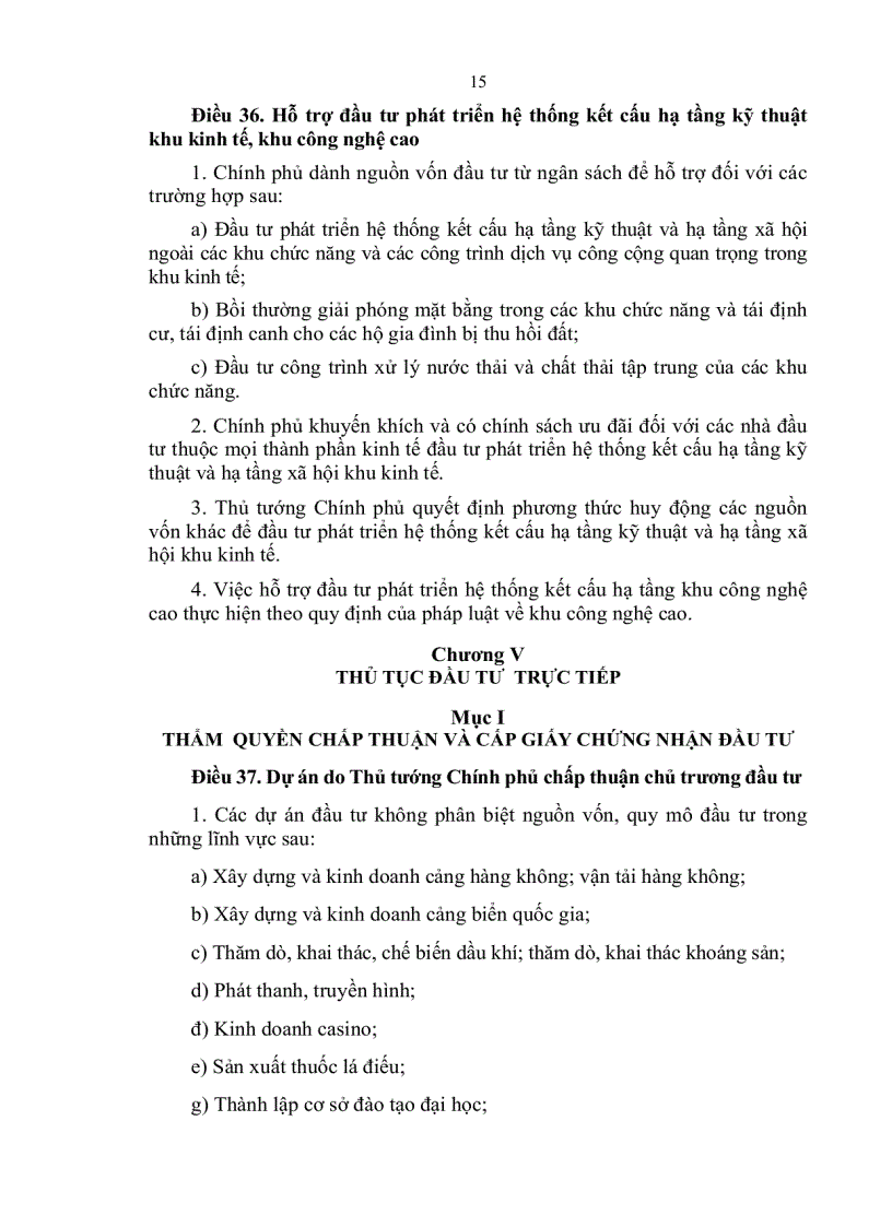 image for page Nghị định hướng dẫn thi hành luật đầu tư 2005