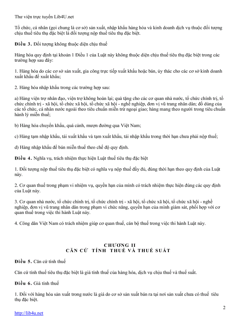 image for page Luật thuế tiêu thụ đặc biệt 2005