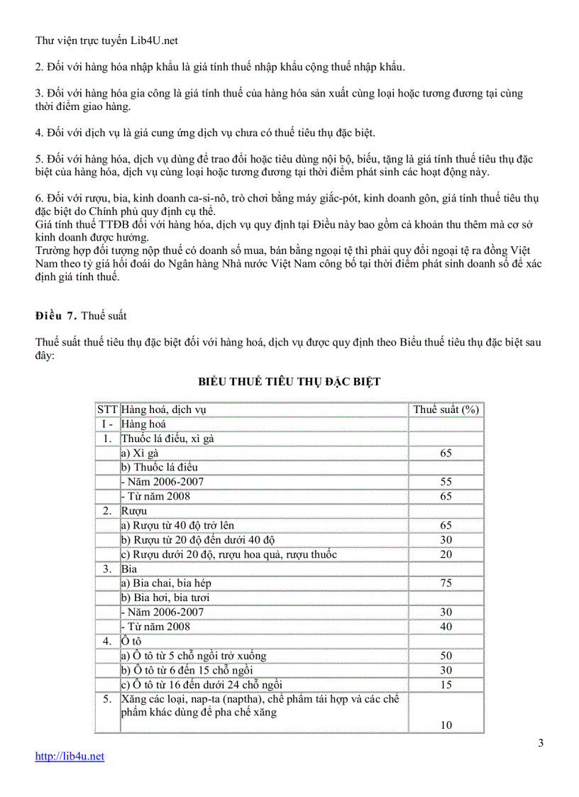 image for page Luật thuế tiêu thụ đặc biệt 2005
