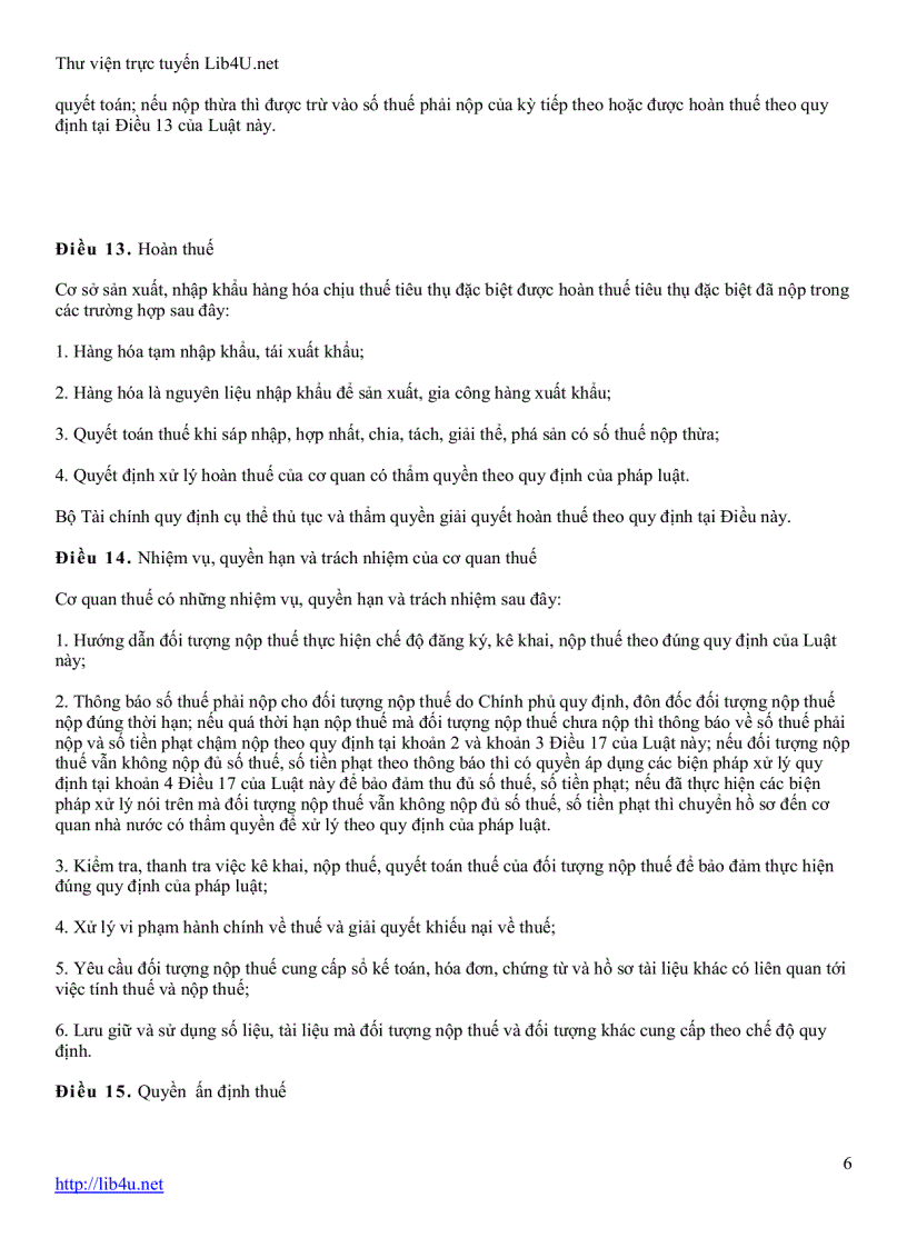 image for page Luật thuế tiêu thụ đặc biệt 2005