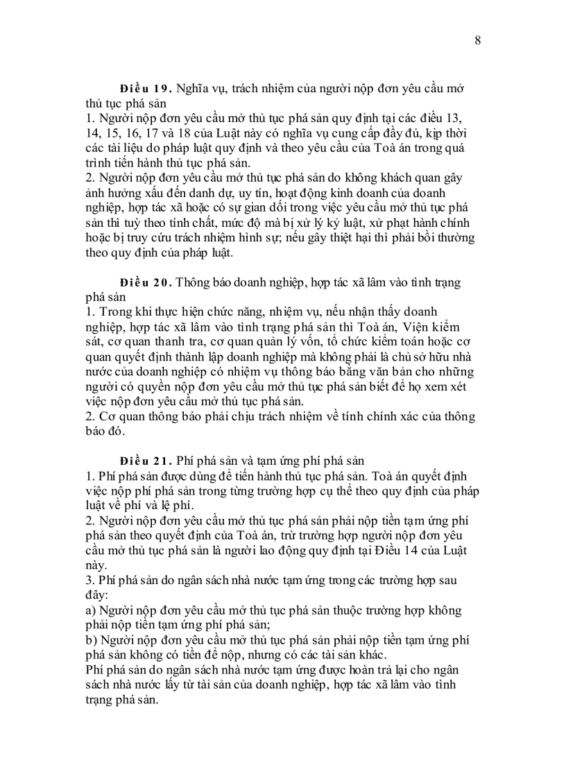 image for page Luật phá sản 2004