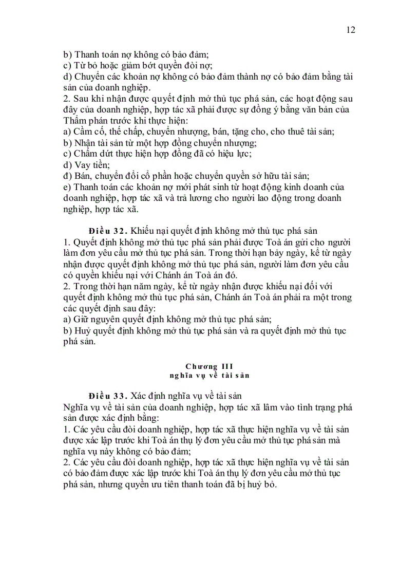 image for page Luật phá sản 2004