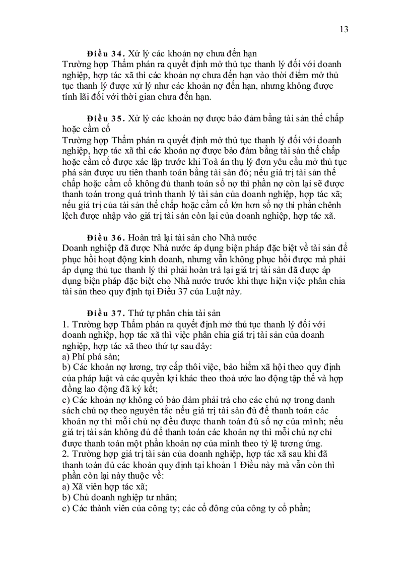 image for page Luật phá sản 2004