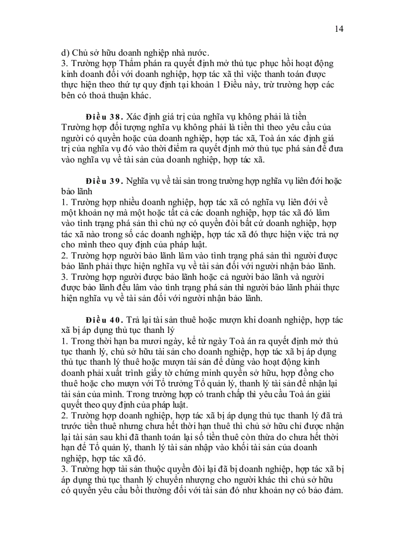 image for page Luật phá sản 2004