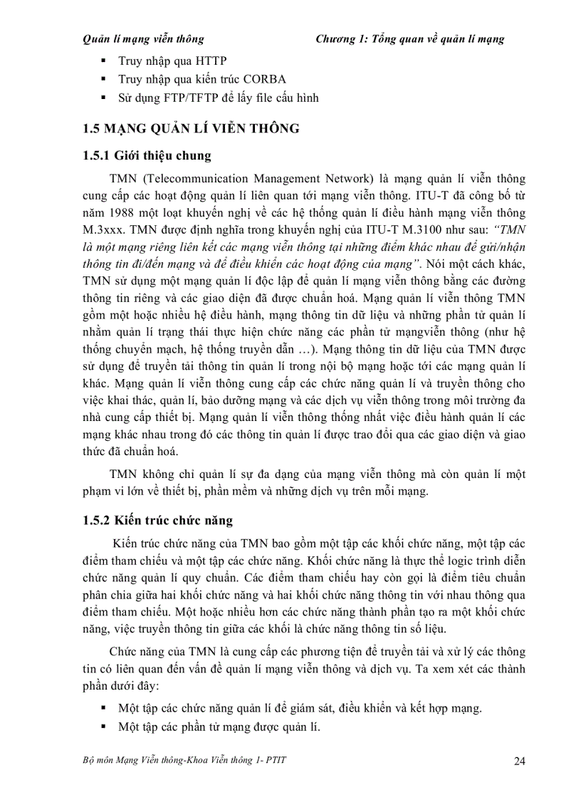 image for page Bài Giảng Quản Lý Mạng Viễn Thông Học Viện Công Nghệ Bưu Chính Viễn Thông