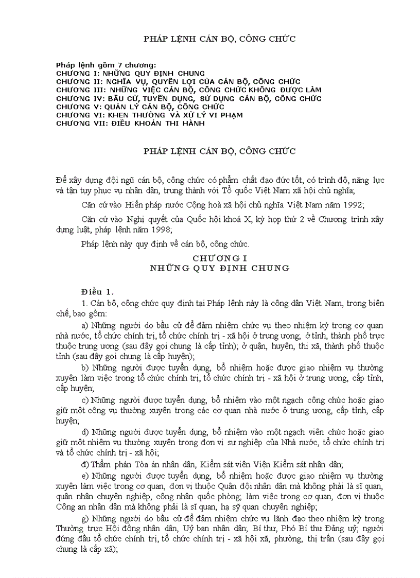 image for page Tài liệu ôn thi công chức năm 2011 phần hành chính và luật