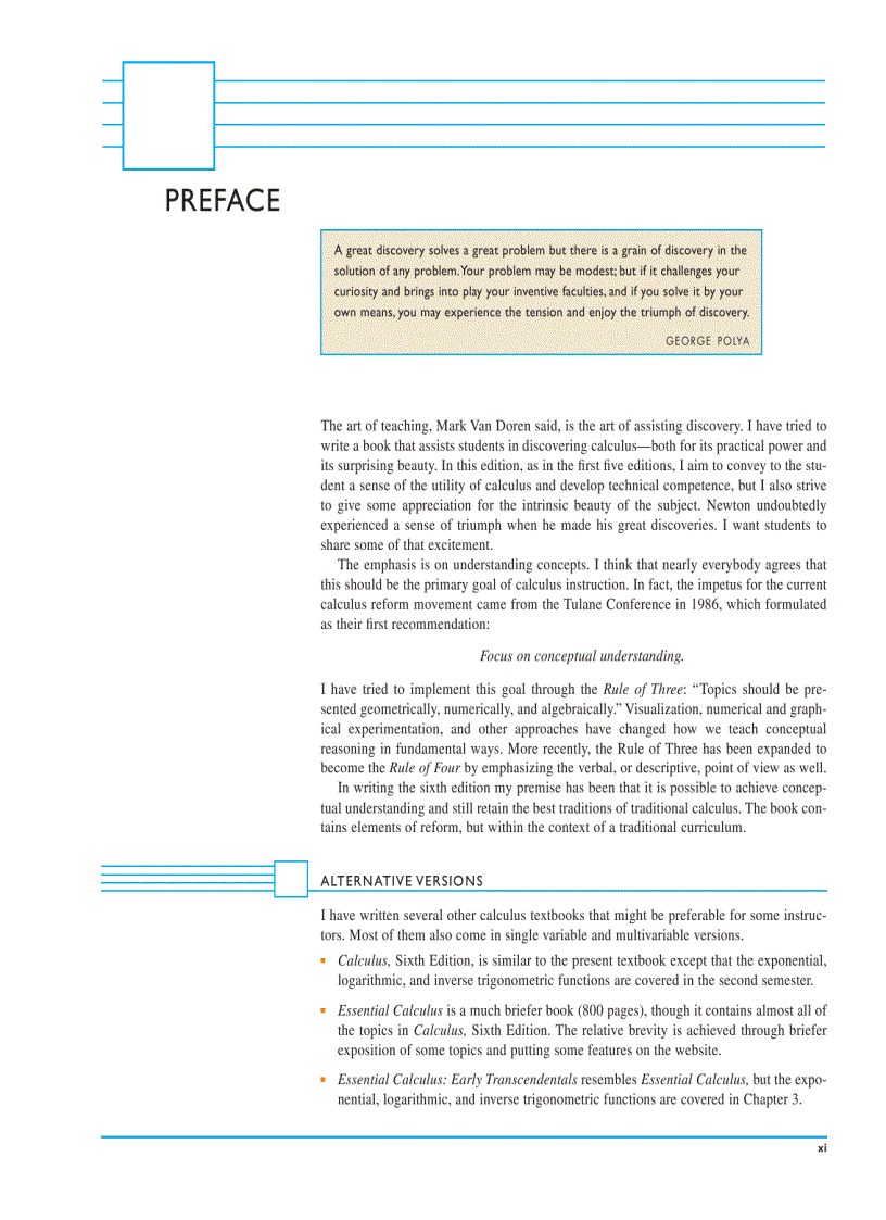 image for page Calculus Early Transcendentals 6th edition by James Steward