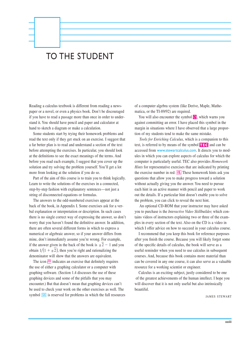 image for page Calculus Early Transcendentals 6th edition by James Steward
