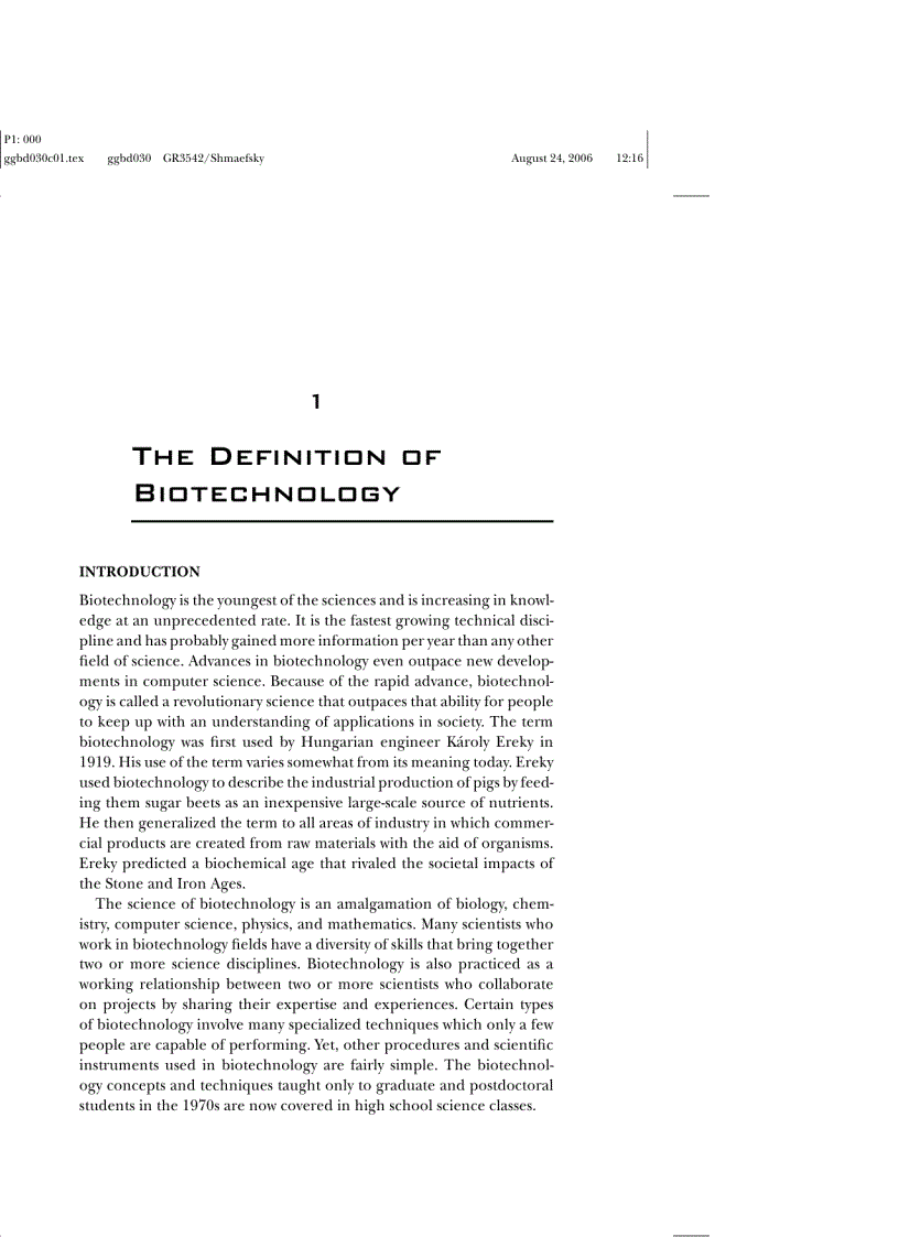 image for page Biotechnology 101