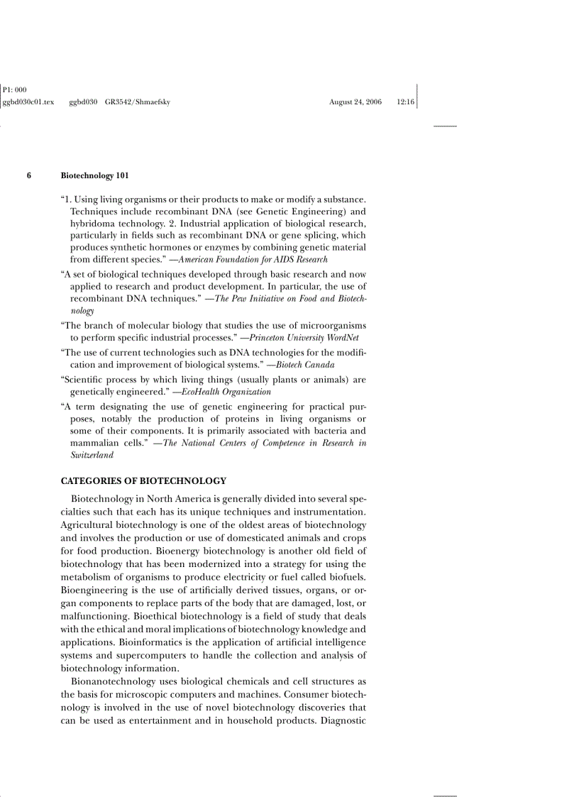 image for page Biotechnology 101