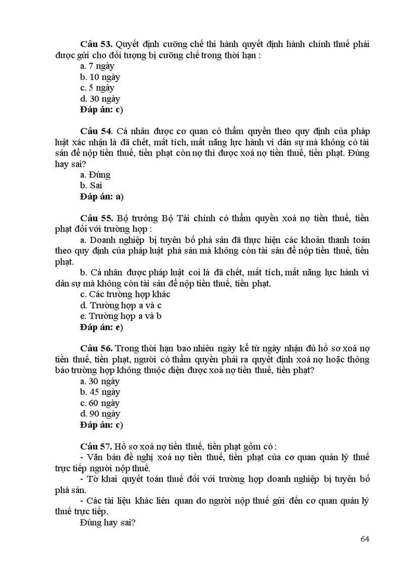 image for page Đề thi công chức Bộ đề thi và đáp án thi trắc nghiệm trực tuyến ngành Thuế 70 câu