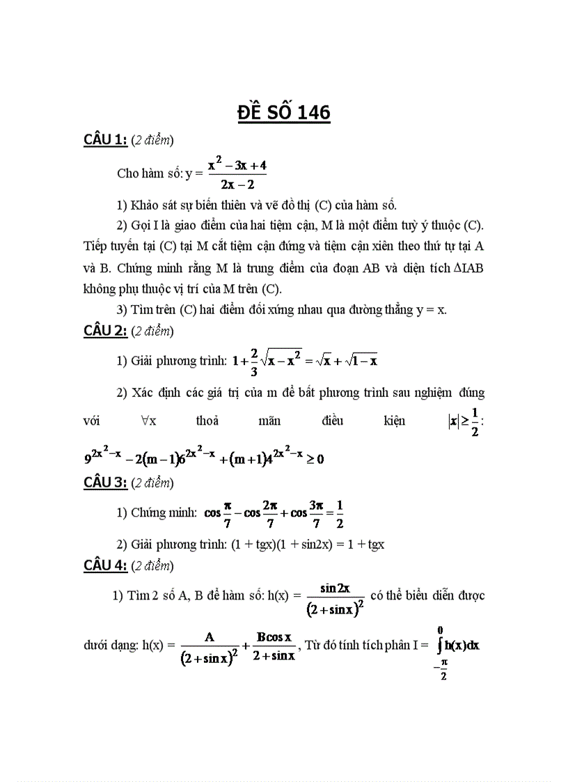 image for page Tuyển tập đề thi cao học môn toán 1998 2010