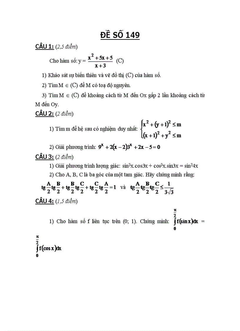 image for page Tuyển tập đề thi cao học môn toán 1998 2010