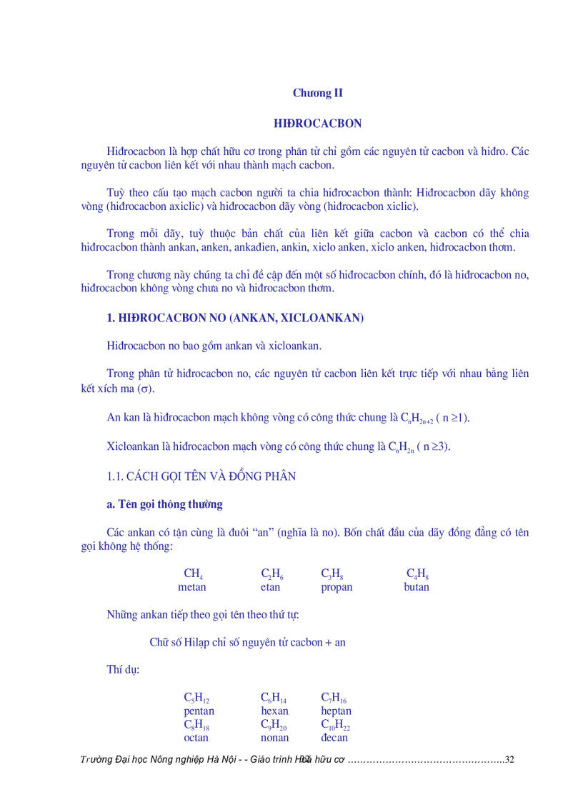 image for page Giáo trình hóa hữu cơ