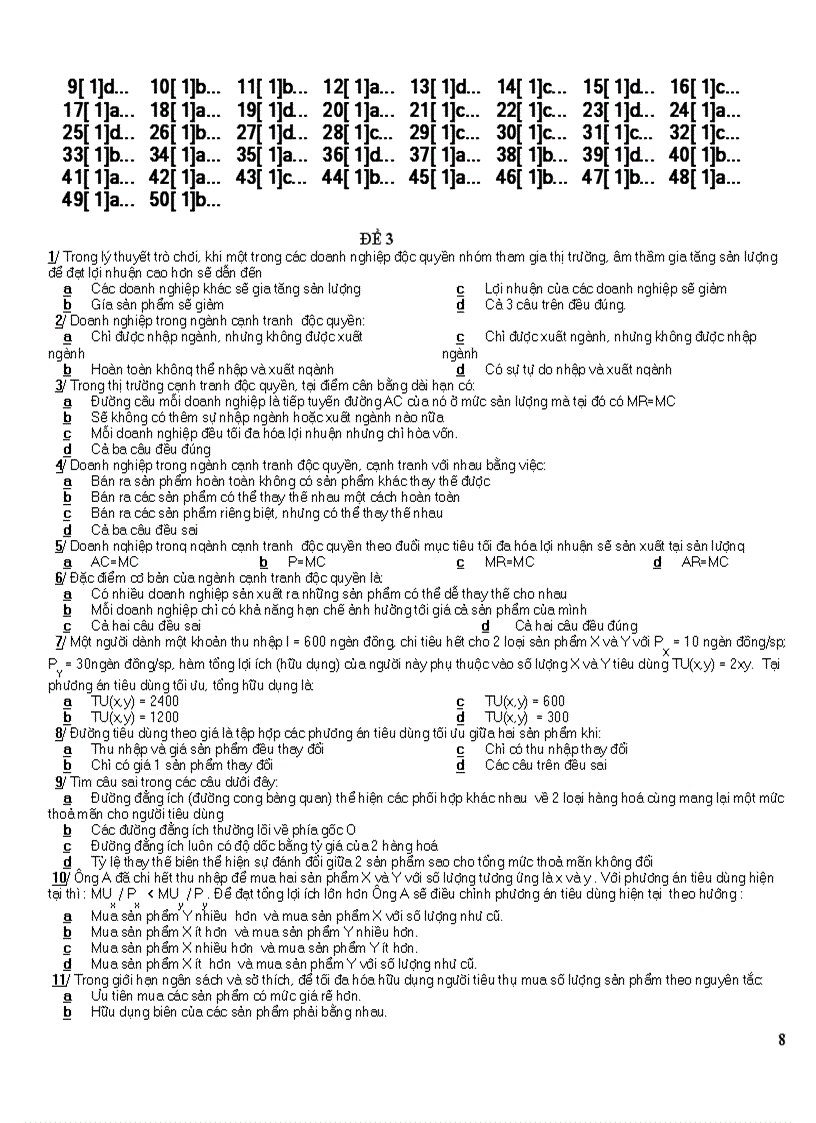 image for page 16 đề thi kinh tế vi mô Trắc nghiêm