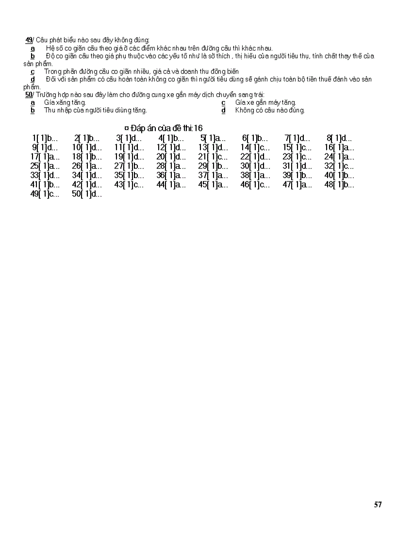image for page 16 đề thi kinh tế vi mô Trắc nghiêm