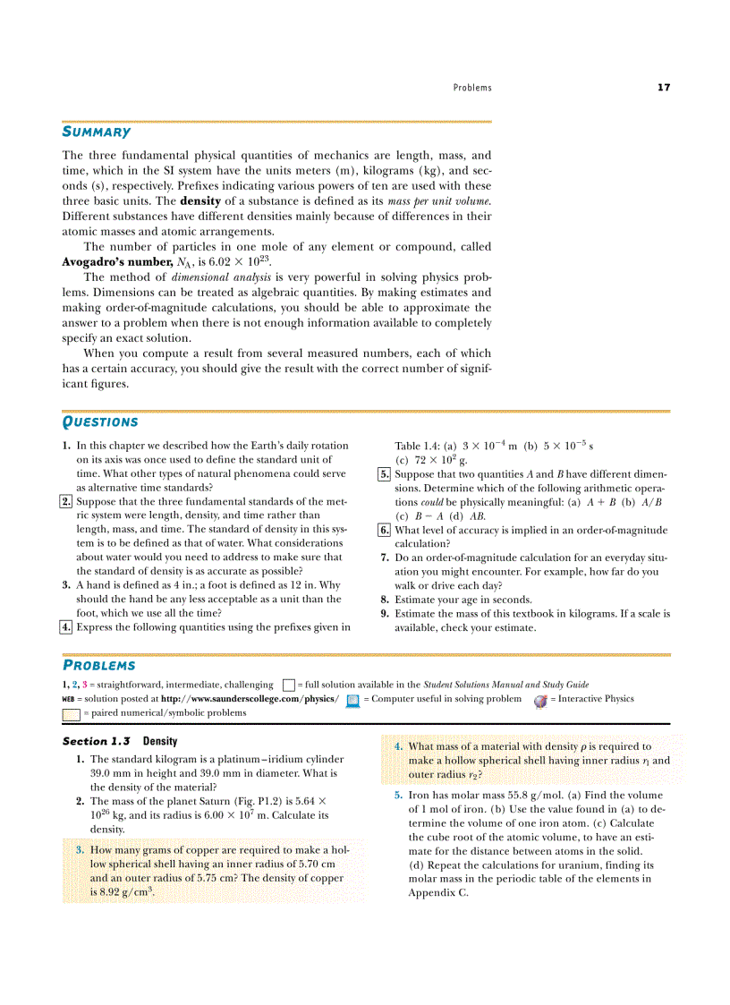 image for page Fundamentals of Physics 7th Edition and Manual Solution 1