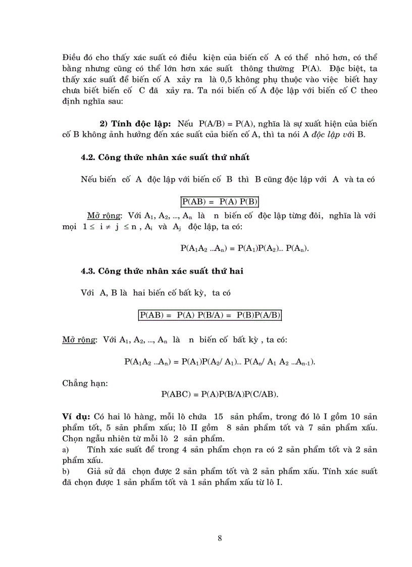 image for page Ôn thi cao học Toán kinh tế Phần xác suất
