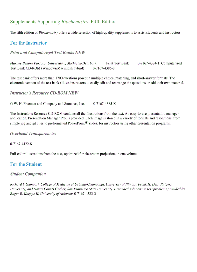 image for page Lubert Stryer Biochemistry