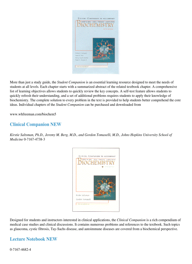 image for page Lubert Stryer Biochemistry