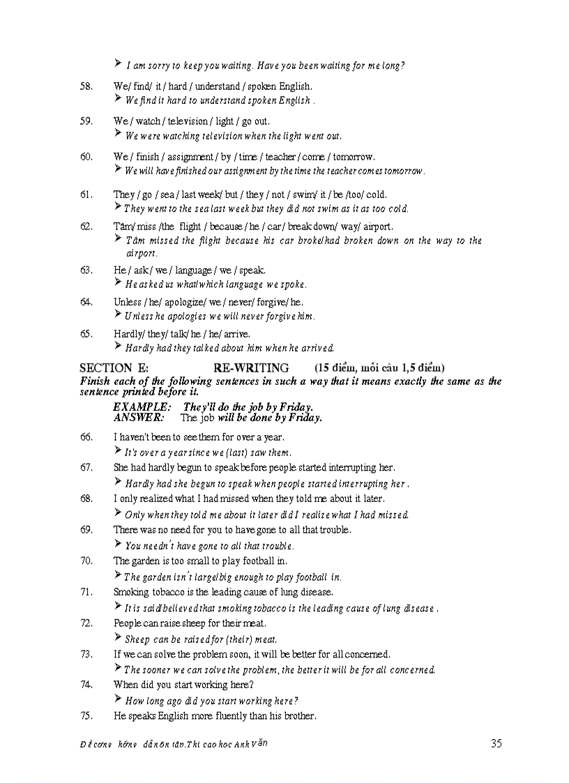 image for page Hướng dẫn ôn thi cao học môn Tiếng Anh BGD