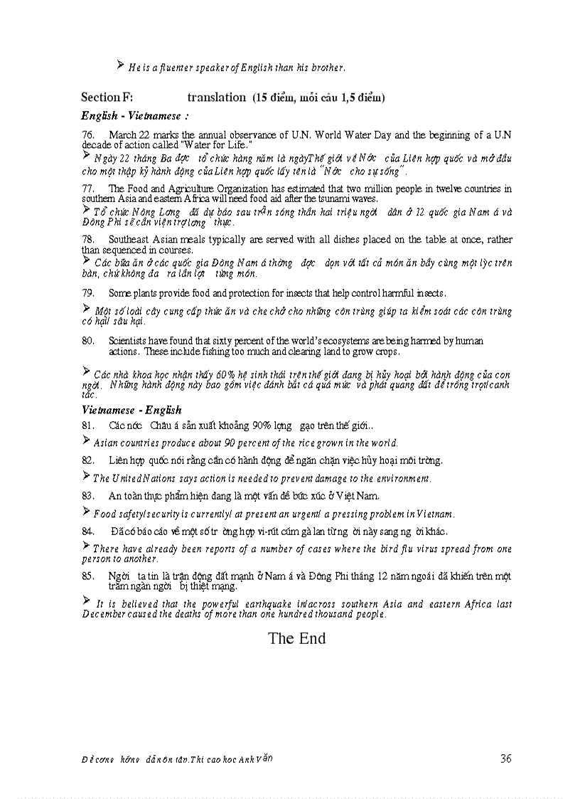 image for page Hướng dẫn ôn thi cao học môn Tiếng Anh BGD