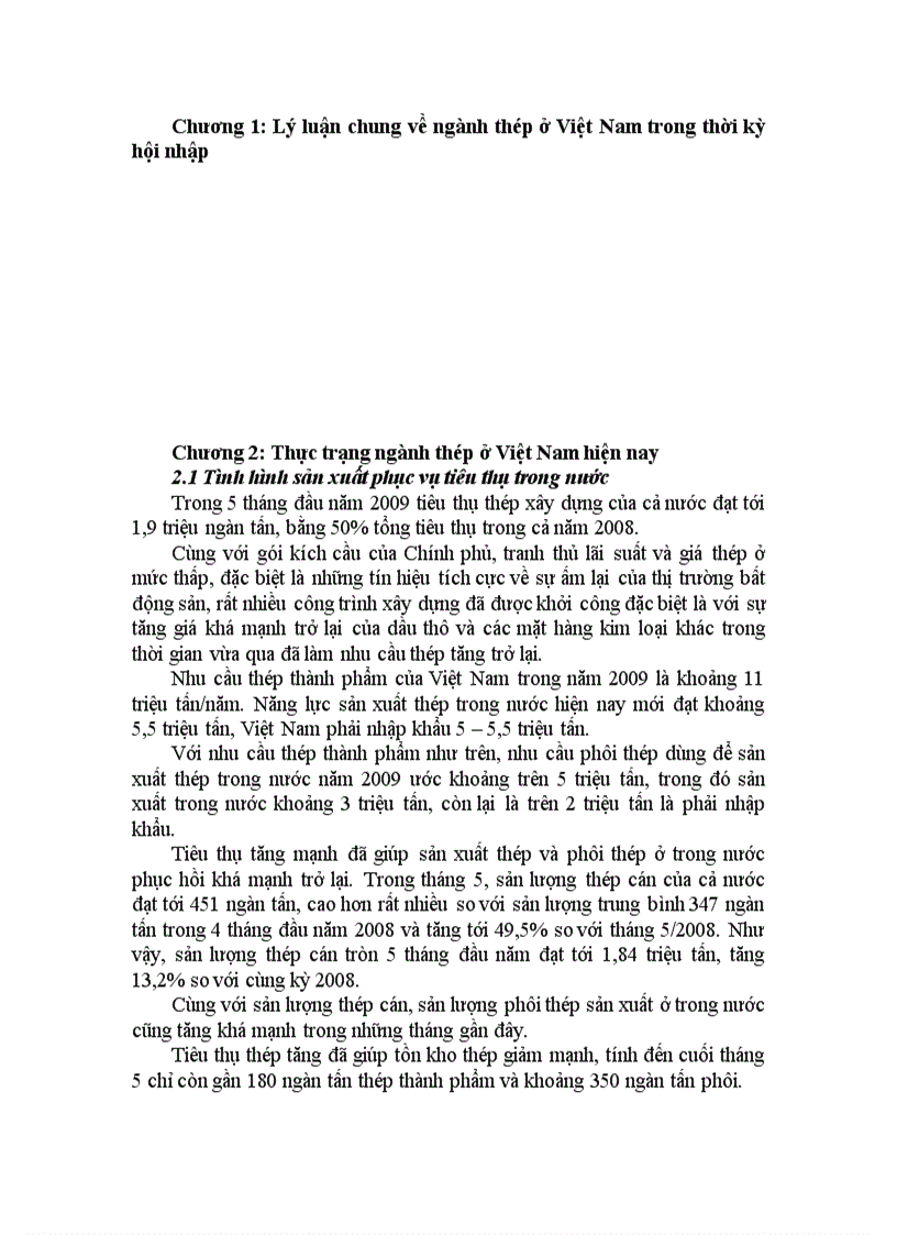 image for page Chiến lược phát triển thương mại nội địa đối với mặt hàng thép trong điều kiện hội nhập kinh tế quốc tế của Việt Nam hiện nay