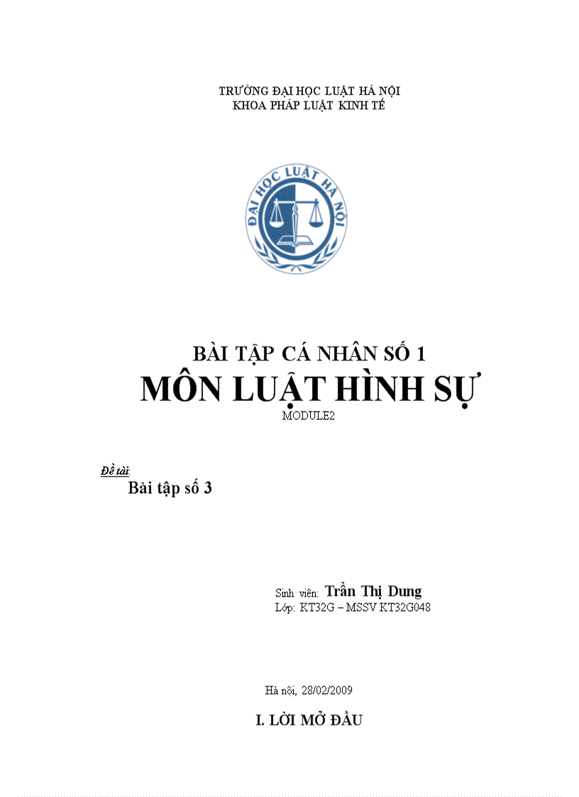 image for page Bài tập luật hình sự 7 đáp án