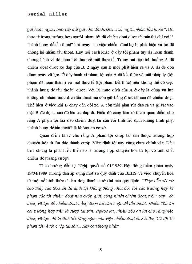 image for page Bài tập luật hình sự tội cướp và chiếm đoạt tài sản đáp án
