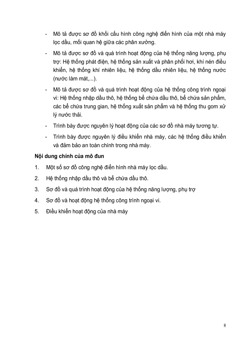 image for page Sơ đồ công nghệ và hoạt động của nhà máy lọc dầu điển hình vận hành thiết bị hóa dầu