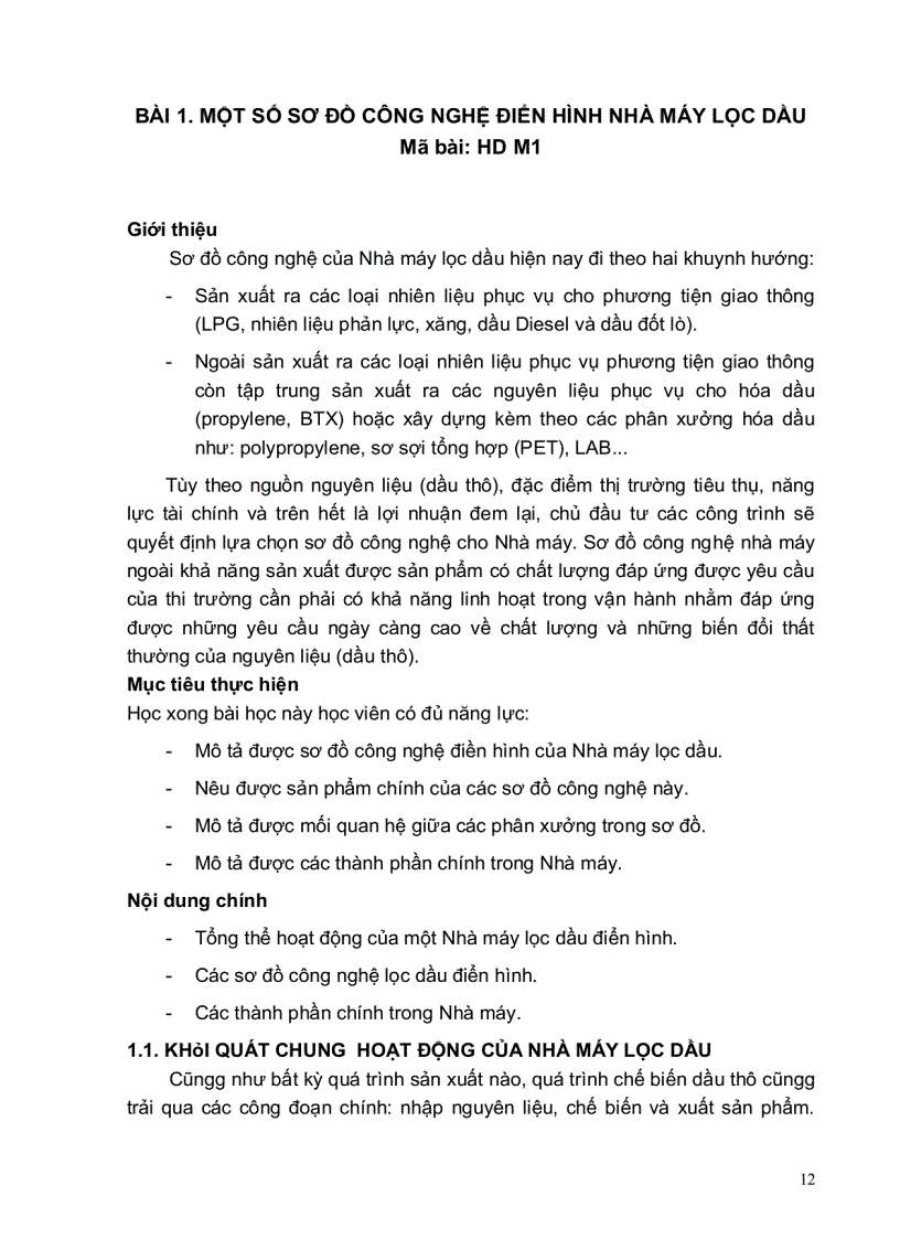 image for page Sơ đồ công nghệ và hoạt động của nhà máy lọc dầu điển hình vận hành thiết bị hóa dầu