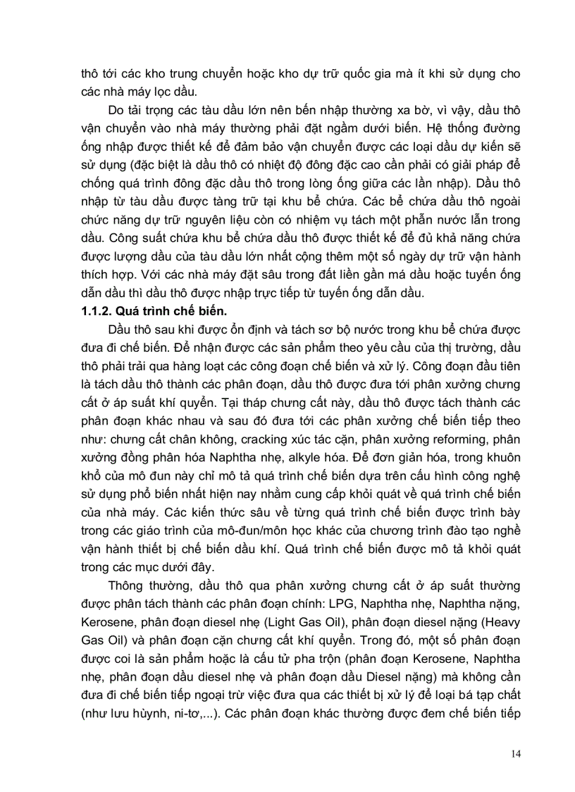 image for page Sơ đồ công nghệ và hoạt động của nhà máy lọc dầu điển hình vận hành thiết bị hóa dầu