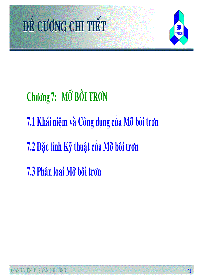 image for page Tập slide bài giảng Nhiên liệu dầu mỡ và chất lỏng chuyên dùng