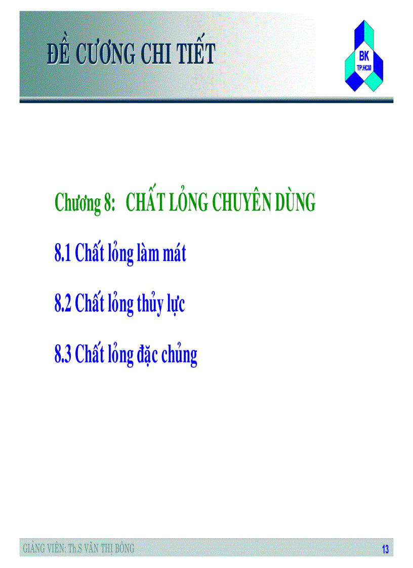 image for page Tập slide bài giảng Nhiên liệu dầu mỡ và chất lỏng chuyên dùng