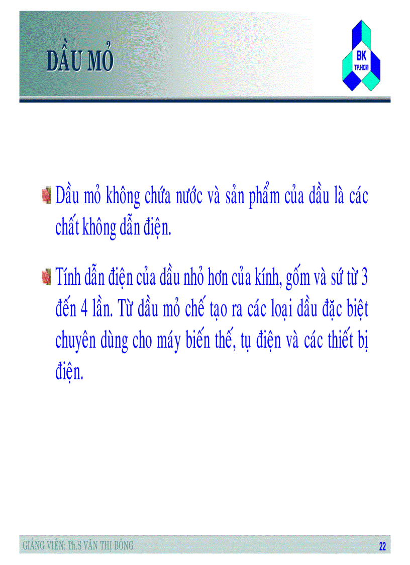 image for page Tập slide bài giảng Nhiên liệu dầu mỡ và chất lỏng chuyên dùng