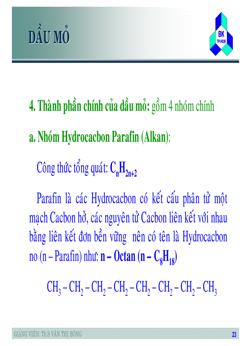 image for page Tập slide bài giảng Nhiên liệu dầu mỡ và chất lỏng chuyên dùng