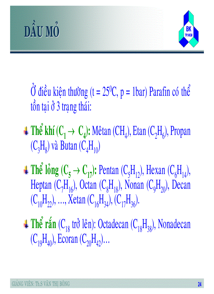 image for page Tập slide bài giảng Nhiên liệu dầu mỡ và chất lỏng chuyên dùng