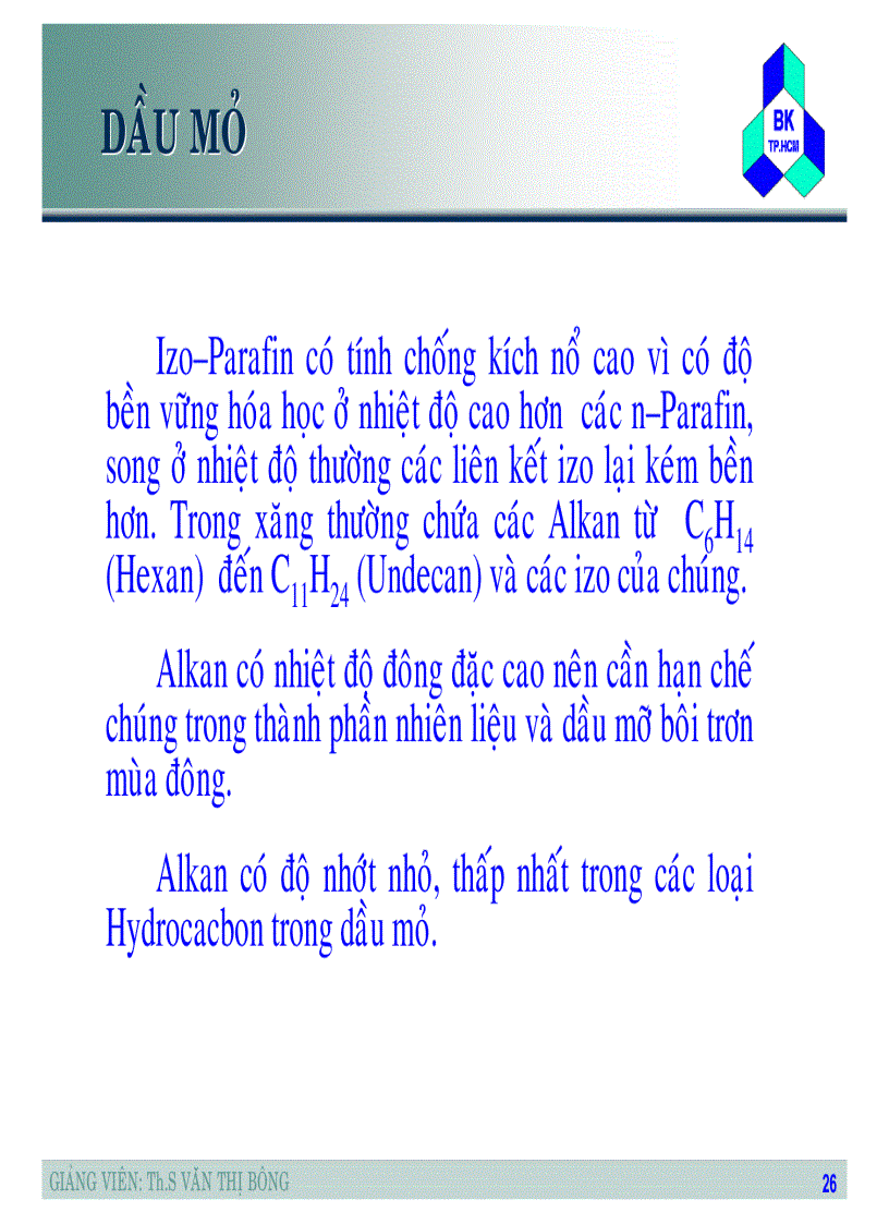 image for page Tập slide bài giảng Nhiên liệu dầu mỡ và chất lỏng chuyên dùng