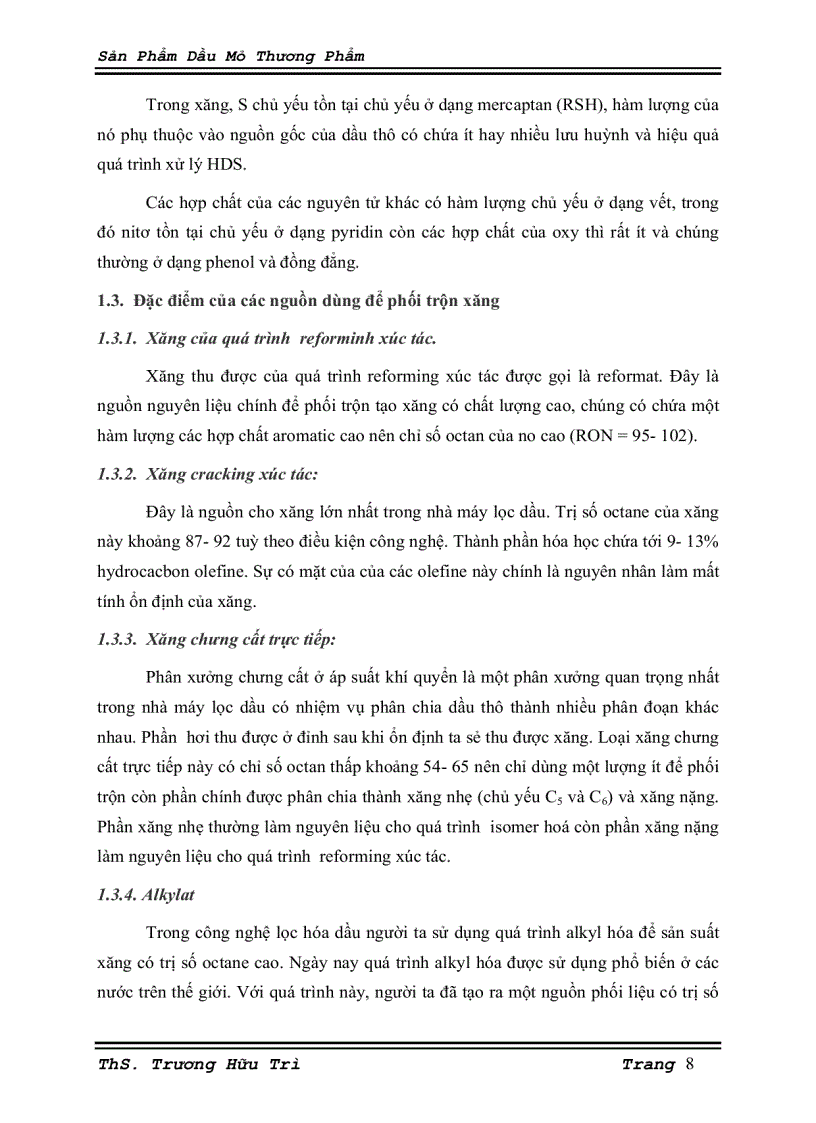 image for page Sản phẩm dầu mỏ thương phẩm