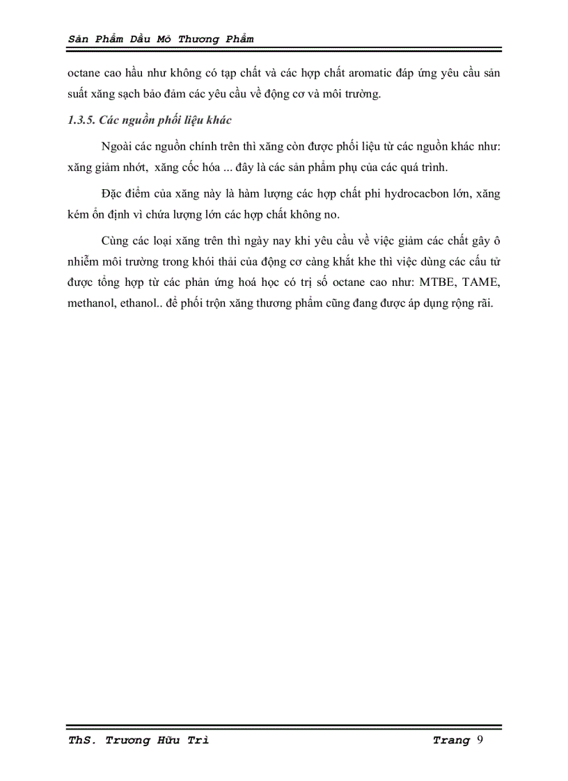 image for page Sản phẩm dầu mỏ thương phẩm