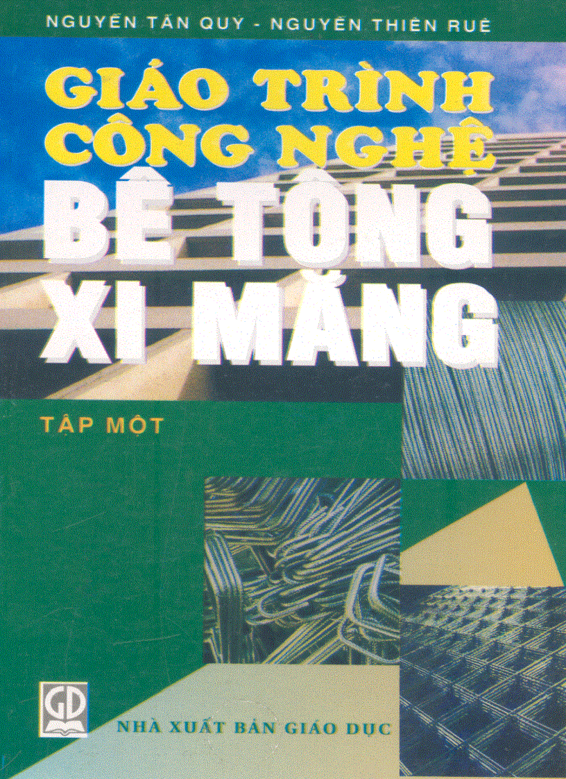 Giáo trình công nghệ bê tông xi măng