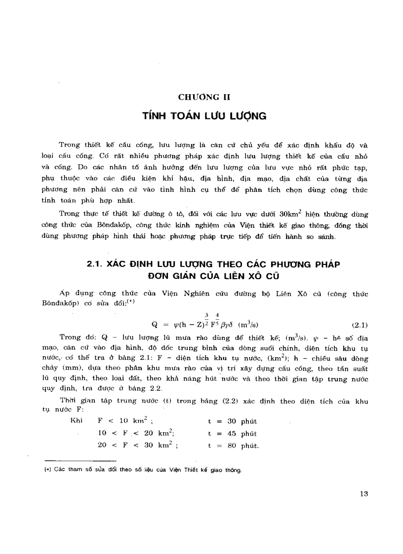 image for page Thiết kế cống và cầu nhỏ trên đường ôtô