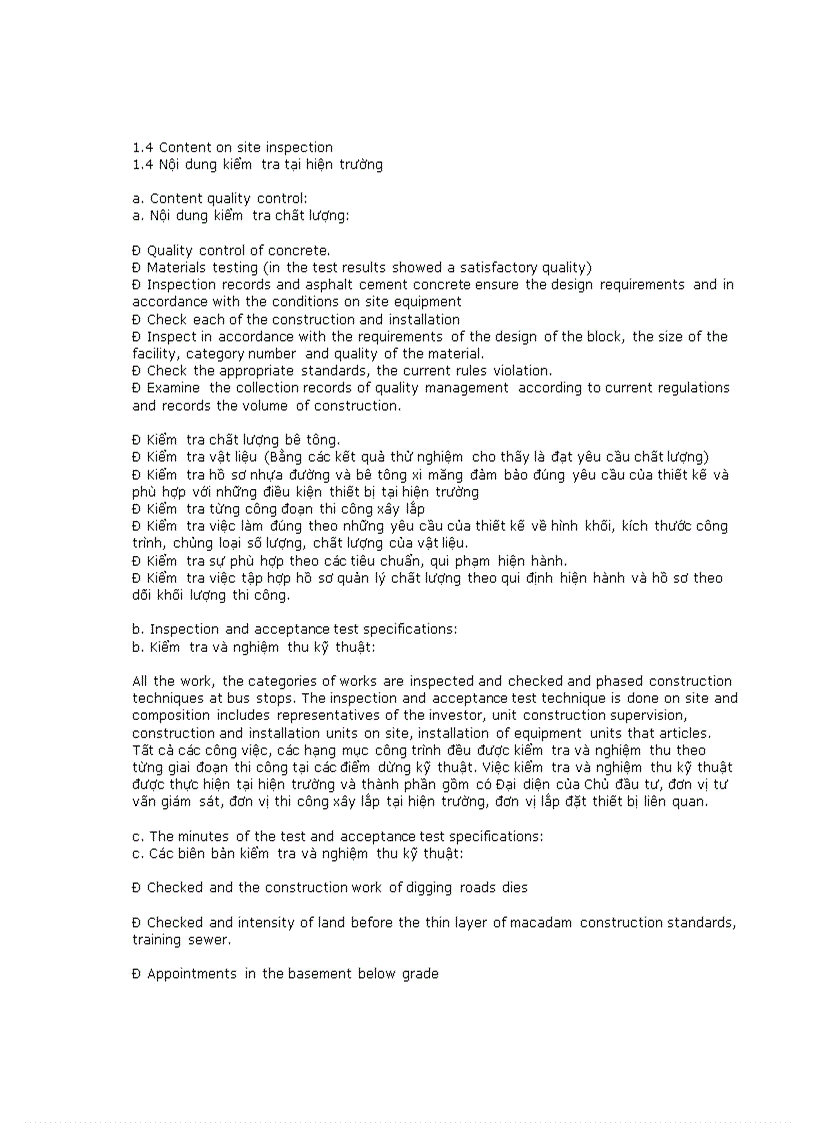 image for page Một số câu từ chuyên ngành trong lĩnh vực thi công xây lắp