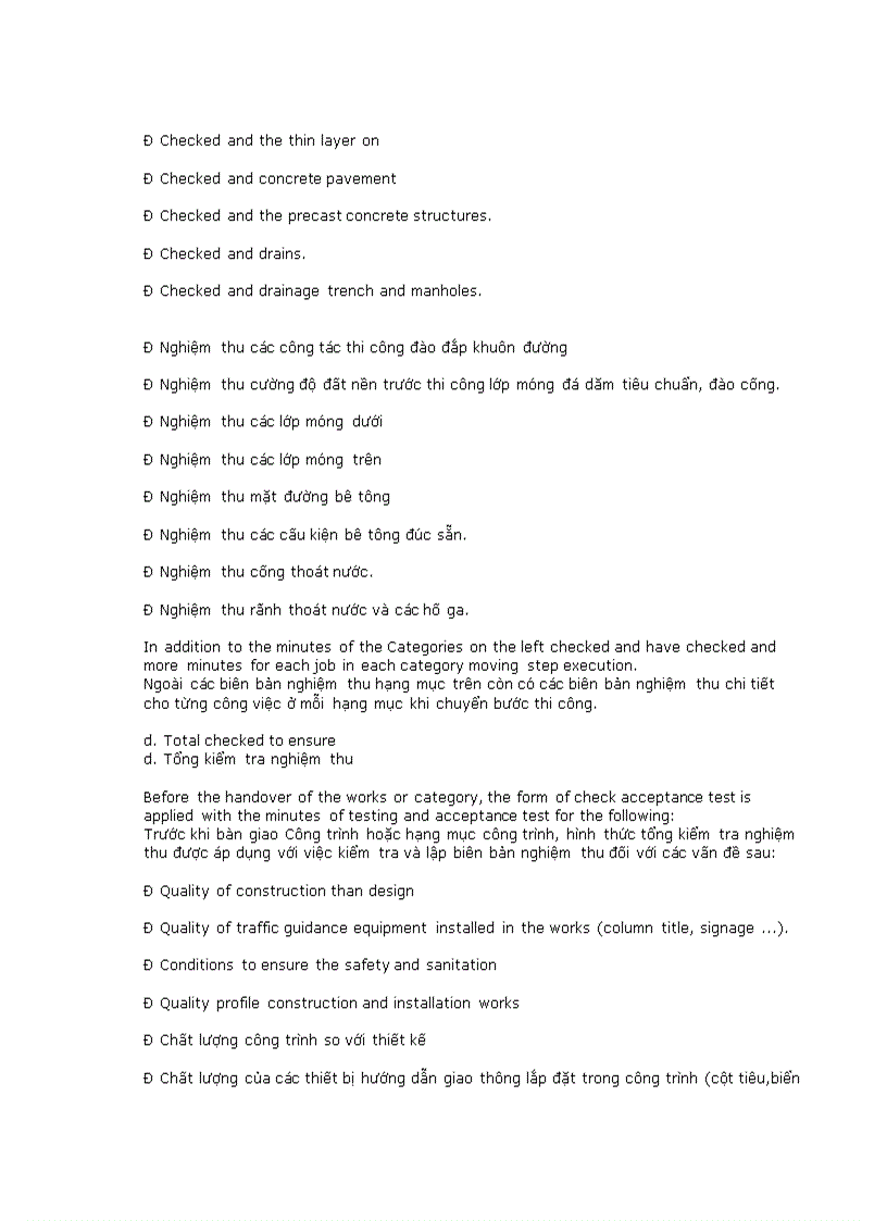 image for page Một số câu từ chuyên ngành trong lĩnh vực thi công xây lắp