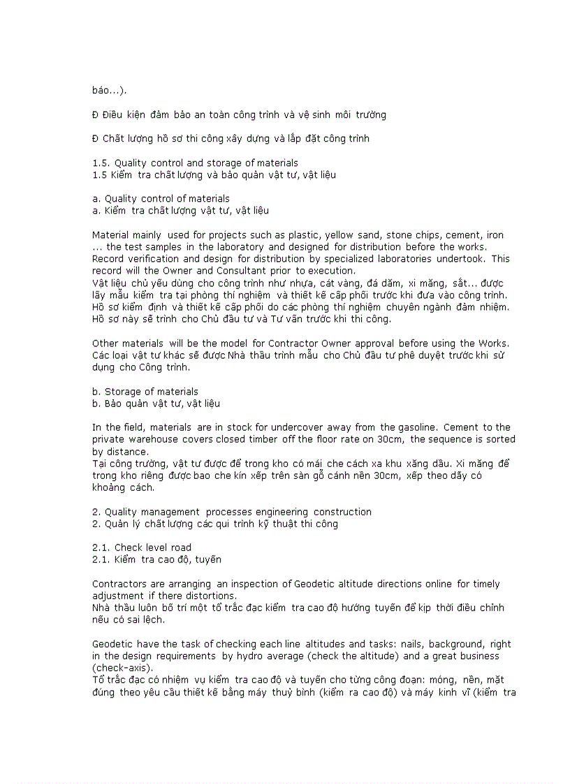 image for page Một số câu từ chuyên ngành trong lĩnh vực thi công xây lắp