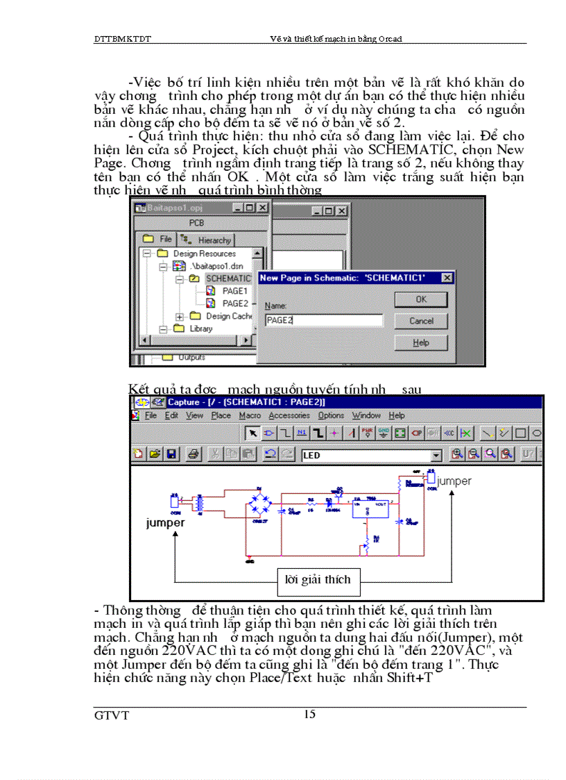 image for page Vẽ và thiết kế mạch in bằng orcad