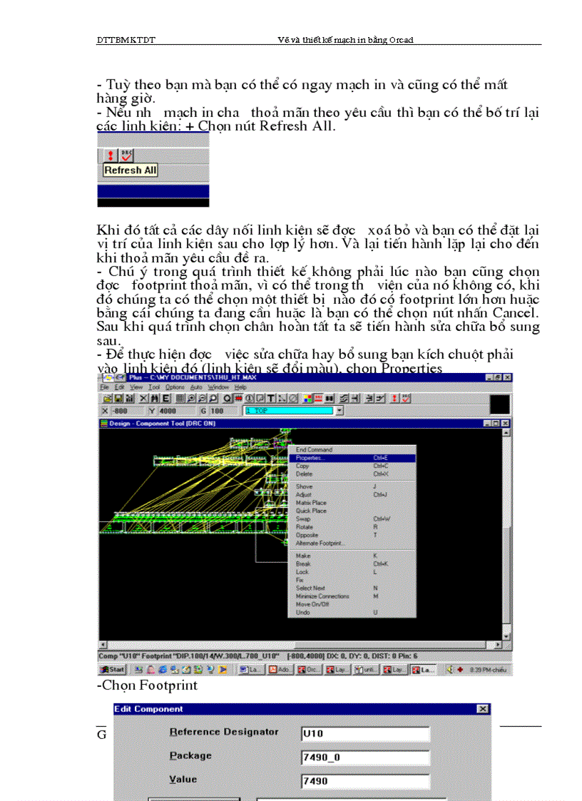 image for page Vẽ và thiết kế mạch in bằng orcad