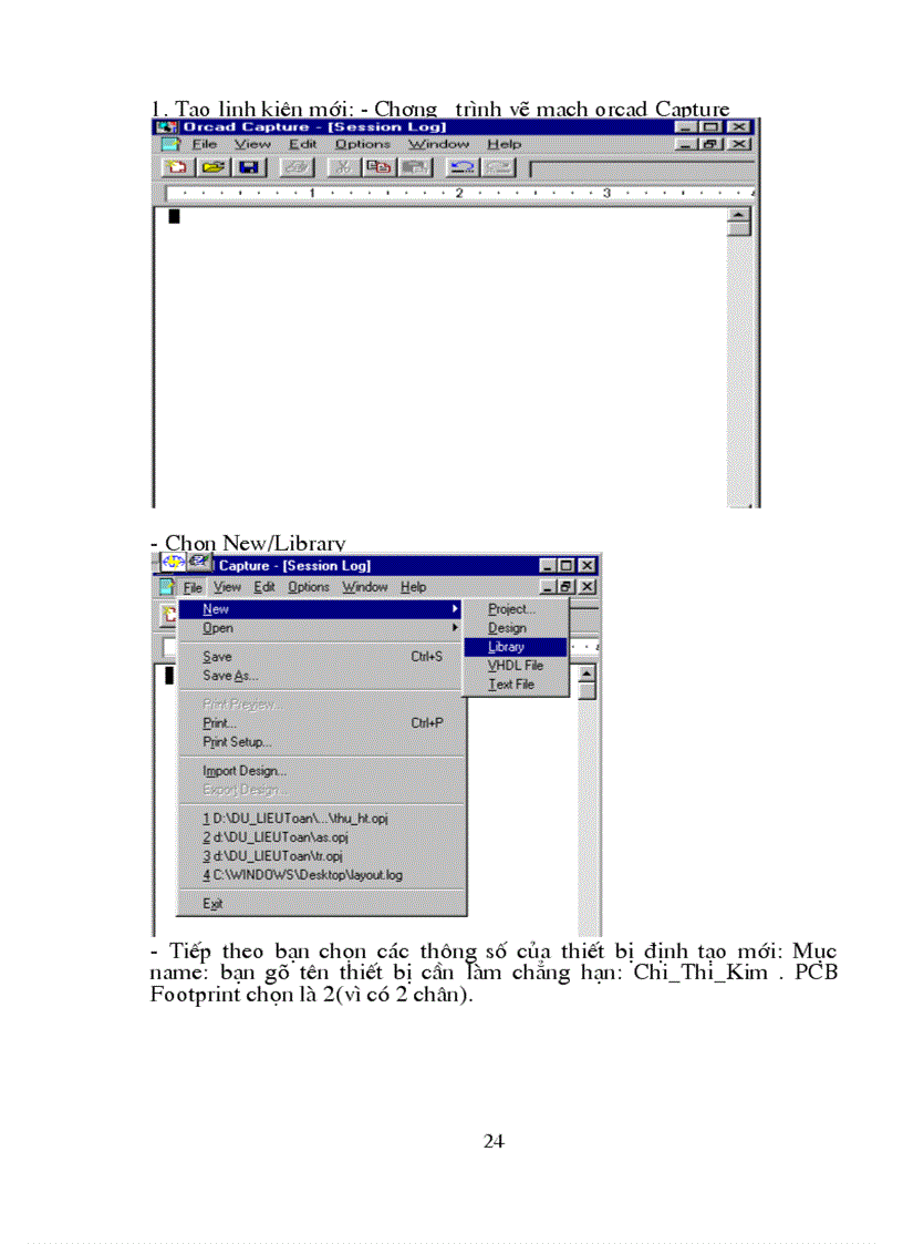 image for page Vẽ và thiết kế mạch in bằng orcad