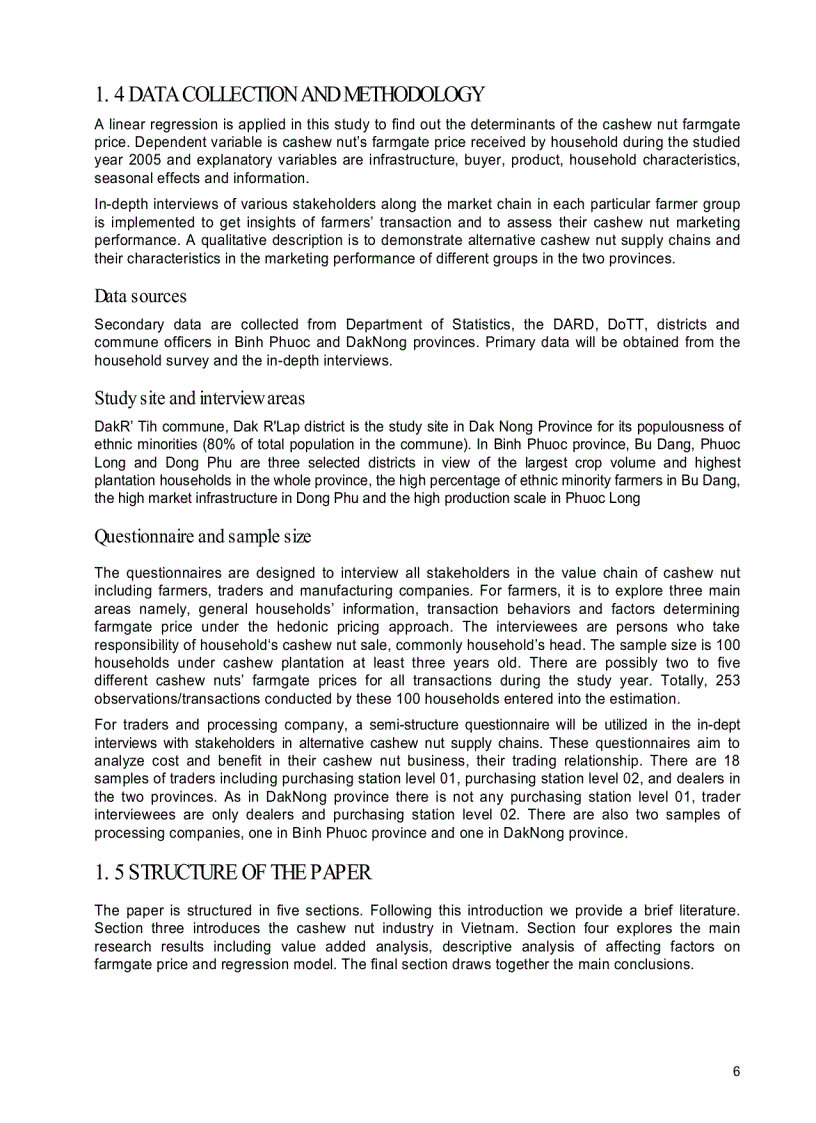 image for page Phân tích chuỗi cung ứng hạt điều